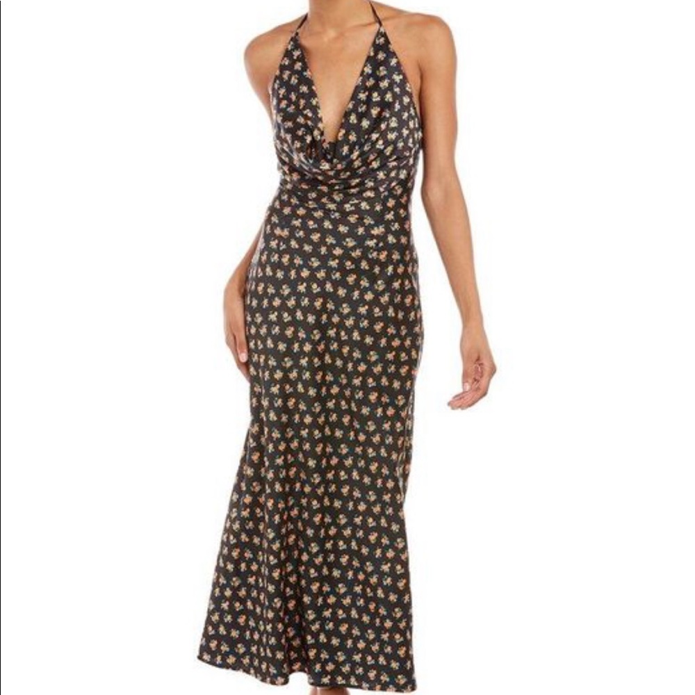 C/MEO COLLECTIVE
MOLTEN DRESS BLACK DITSY SIZE M